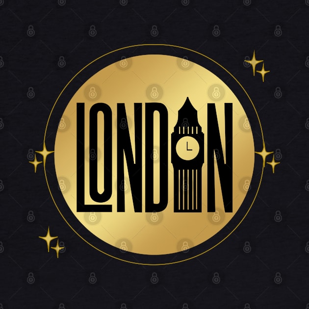 Black and Gold London by ACH PAINT